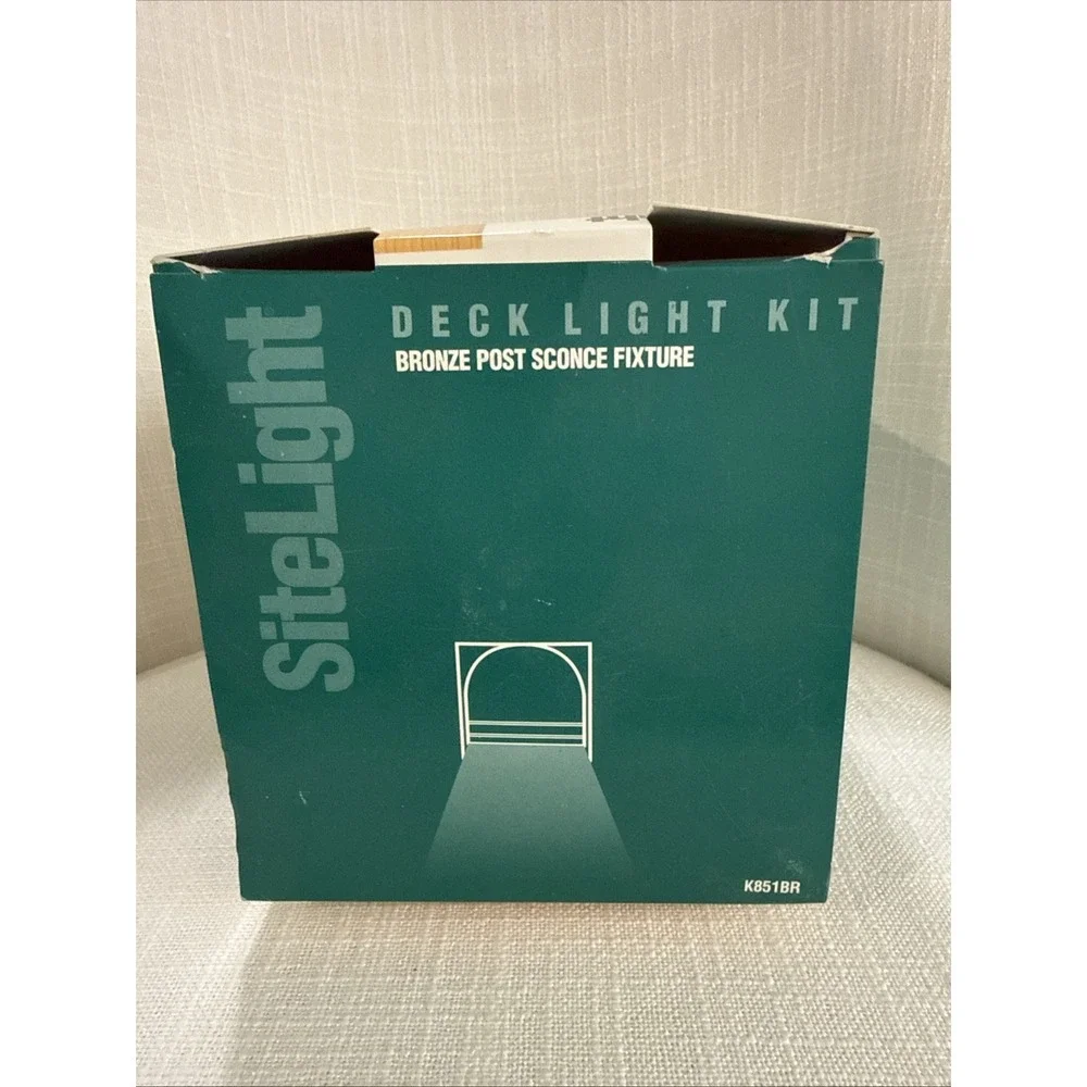 SiteLight New Old Stock Red Dot K851BR Bronze Deck Sconce Light‎ 120v